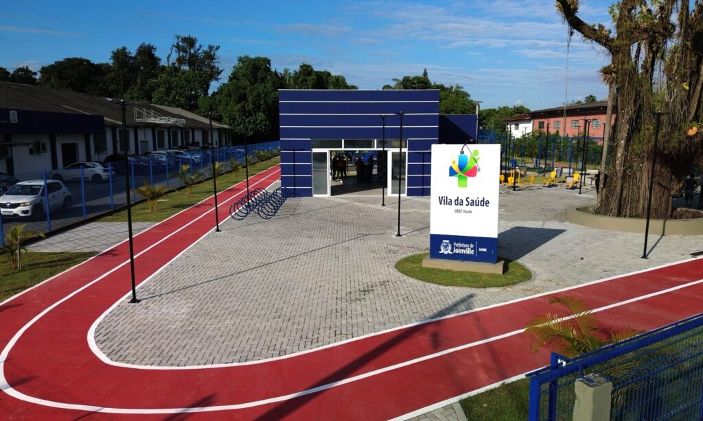 Prefeitura inaugura Vila da Saúde na UBSF Itaum com local para prática de atividade física