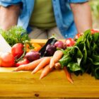 Caixa com alimentos naturais