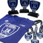 Camiseta, troféus e medalhas na Corrida da Guarda Municipal