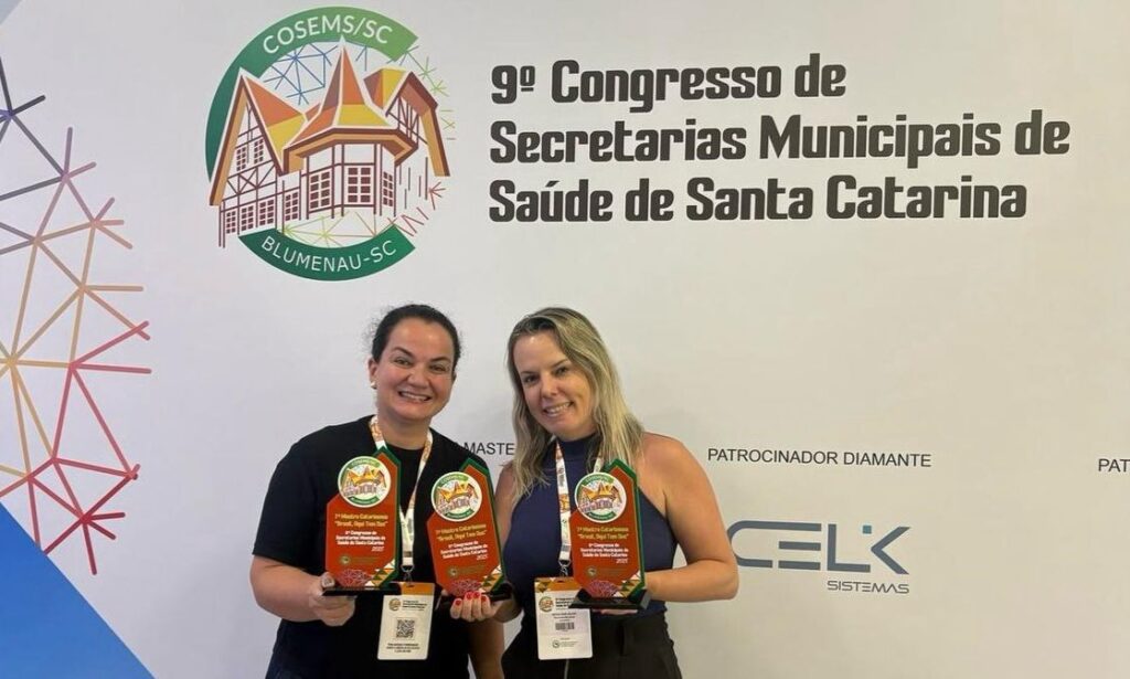 Joinville tem três projetos premiados no Congresso de Secretarias Municipais da Saúde de Santa Catarina