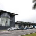 Fachada do aeroporto de Joinville