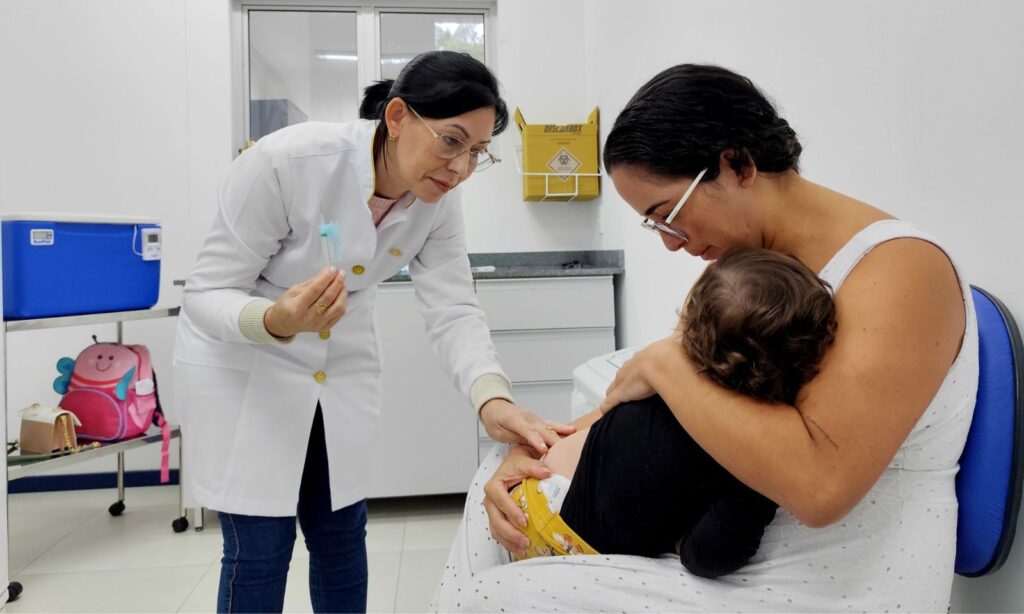 Saúde de Joinville reforça importância da vacinação da Dose Zero do Sarampo para bebês de 6 a 11 meses