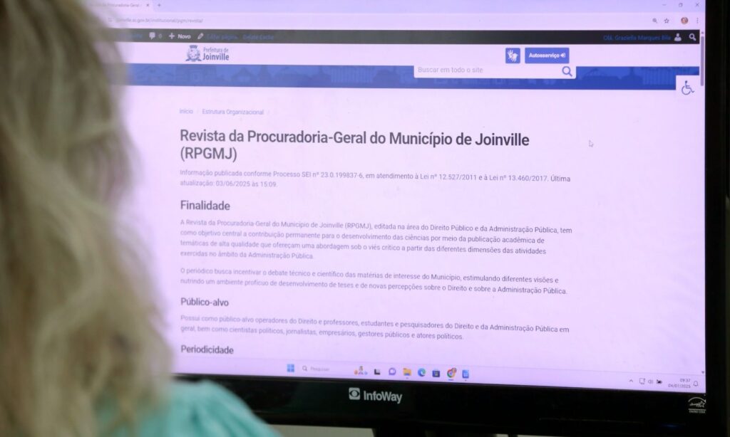 Revista da Procuradoria-Geral do Município de Joinville recebe artigos científicos para a edição 2025