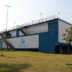 Fachada de uma estação de tratamento de água