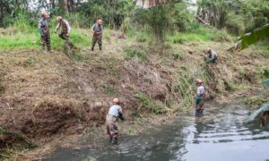 limpeza de rios em Joinville