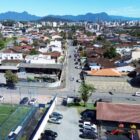 Imagem aérea da Rua Francisco dos Santos Faraco