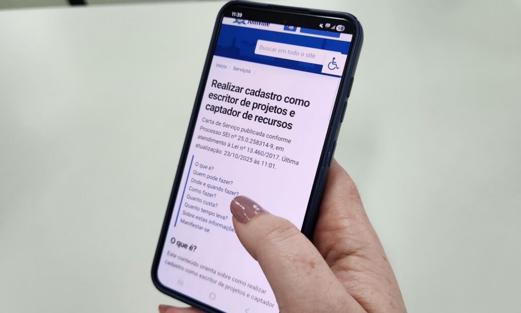 Prefeitura de Joinville abre edital para cadastro de escritores de projetos e captadores de recursos
