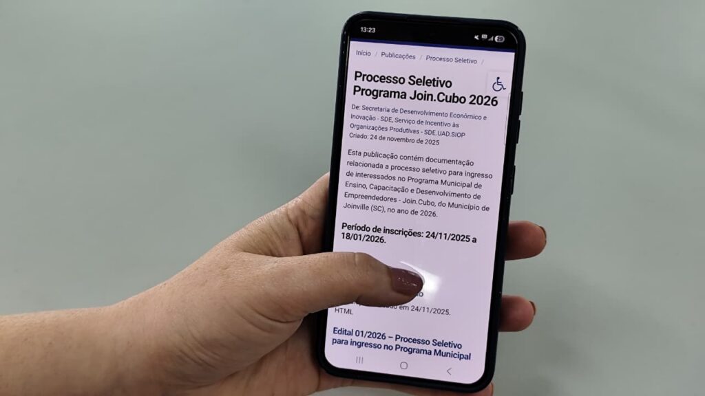 Prefeitura de Joinville abre inscrições gratuitas para incubadora de empreendedorismo Join.Cubo
