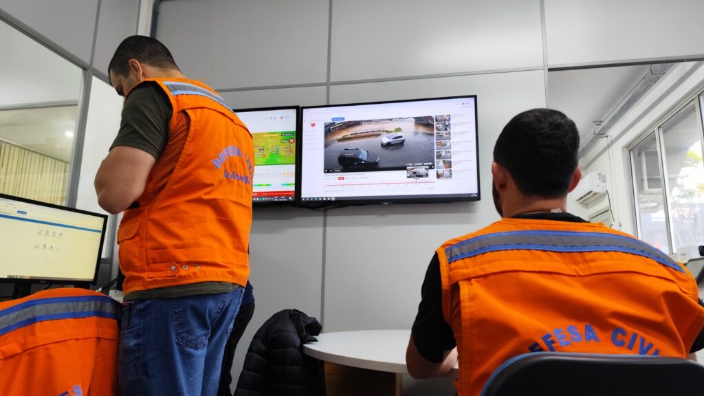 Defesa Civil de Joinville permanece acompanhando a condição climática nas próximas horas