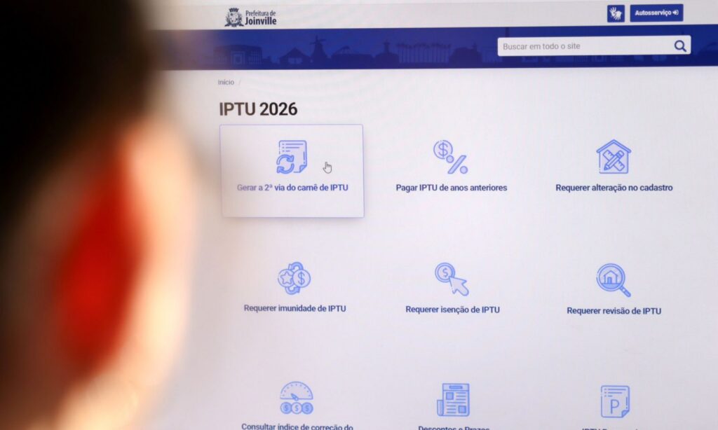 Joinvilenses podem emitir a segunda via do carnê do IPTU 2026