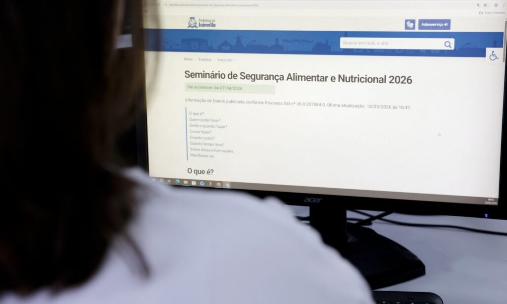 Prefeitura de Joinville abre inscrições para o Seminário de Segurança Alimentar e Nutricional
