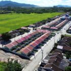 Imagem aérea de um conjunto habitacional