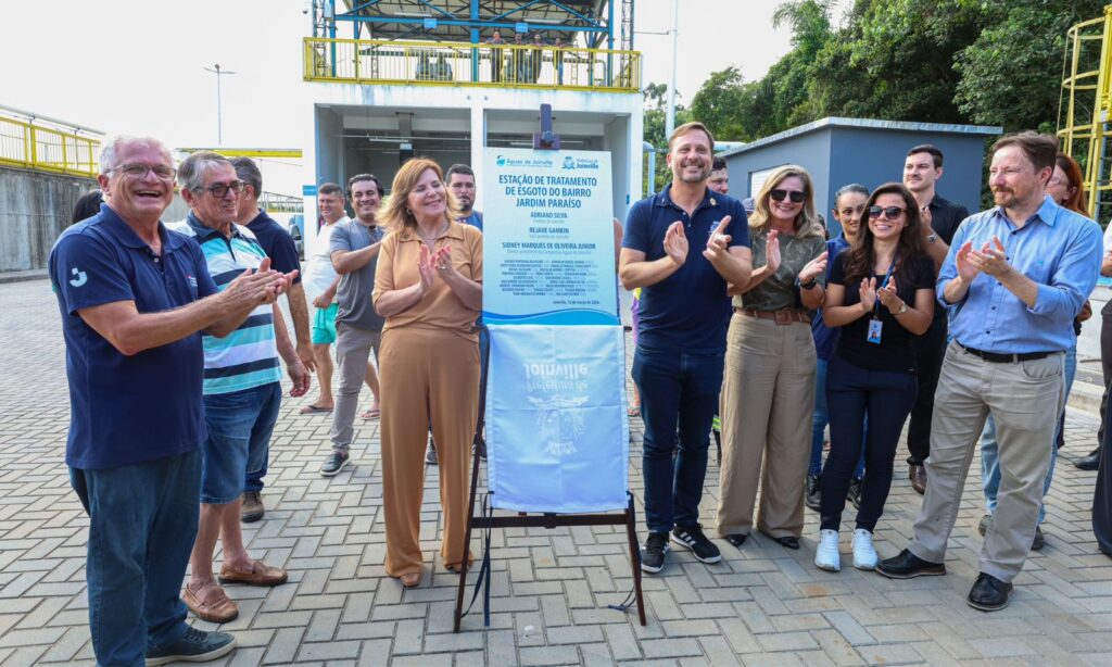 Joinville inaugura a Estação de Tratamento de Esgoto no bairro Jardim Paraíso