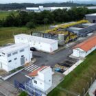 Vista área da Estação de Tratamento de Esgoto do Vila Nova