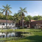 Imagem de um museu em um imóvel tombado e ao lado uma nova construção