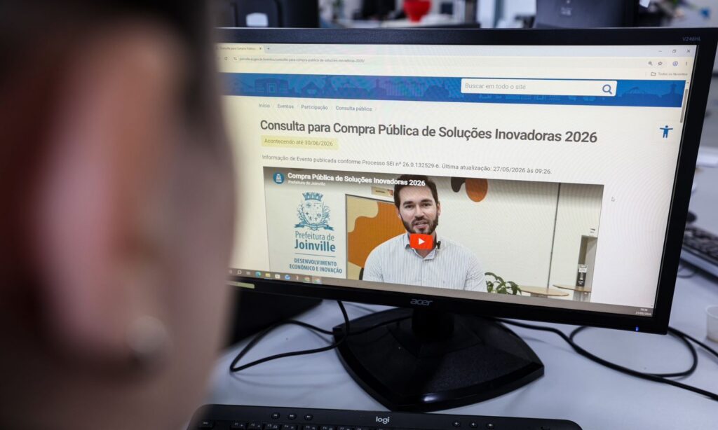 Consulta pública para compra de soluções inovadoras para o serviço público de Joinville vai até 30 de junho