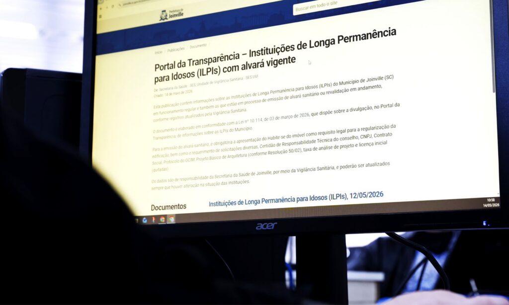 Prefeitura de Joinville amplia Portal da Transparência com informações sobre Instituições de Longa Permanência para Idosos