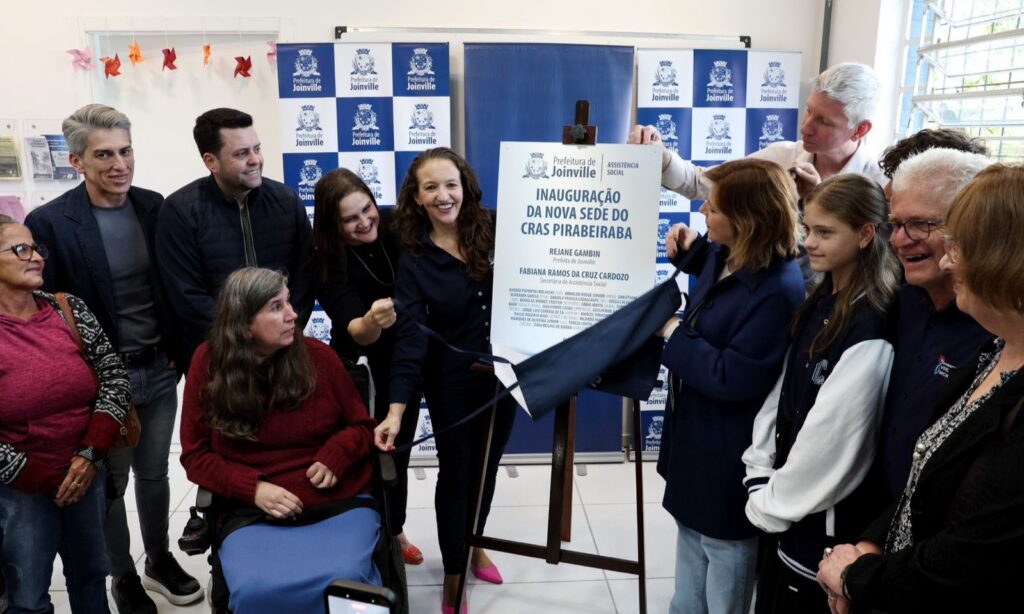 Com inauguração da nova sede do CRAS Pirabeiraba, Prefeitura fortalece proteção social em Joinville