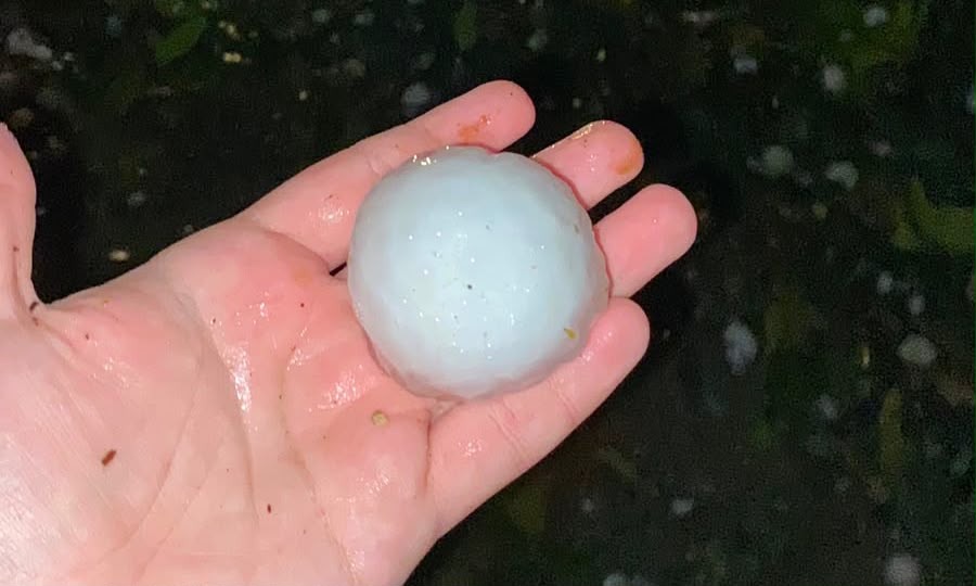 Granizo atinge região rural na Zona Sul de Joinville e Defesa Civil presta apoio ao moradores
