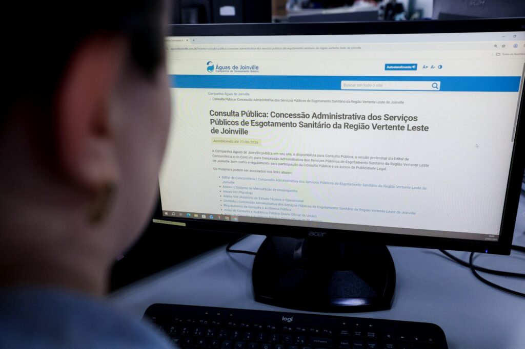 Águas de Joinville abre consulta pública sobre projeto de Parceria Público-Privada para implantação de rede de esgoto em quatro bairros da cidade