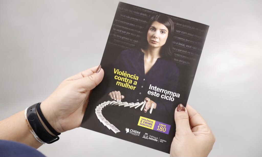 Prefeitura de Joinville lança campanha que alerta sobre diferentes formas de violência contra a mulher