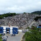 Imagem aérea do Cemitério Municipal